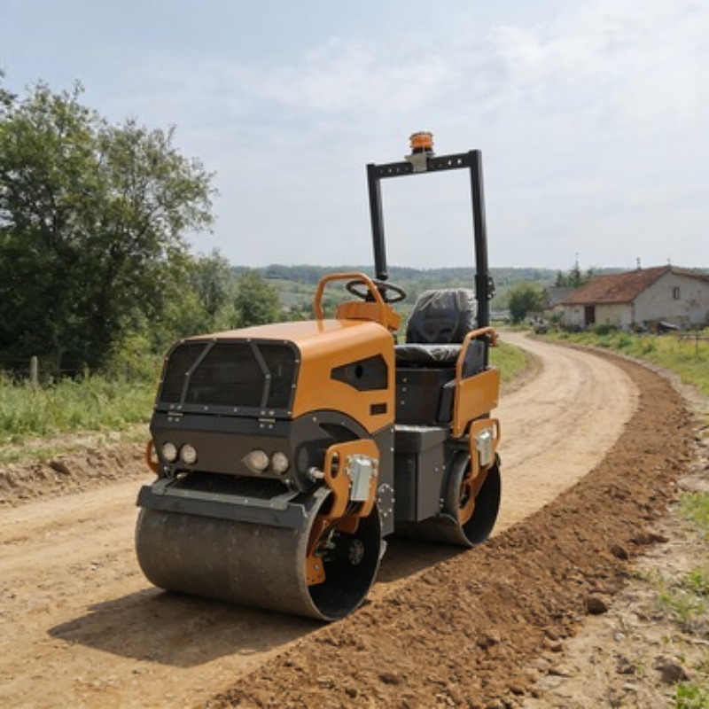 Heavy Equipment For Construction - Mesin Pemadat Jalan Getar Berat, Mesin