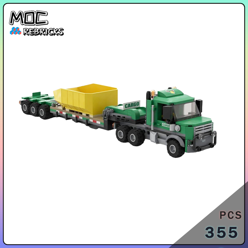 Heavy Equipment Engineering - Set Blok Bangunan Truk Kargo Berat