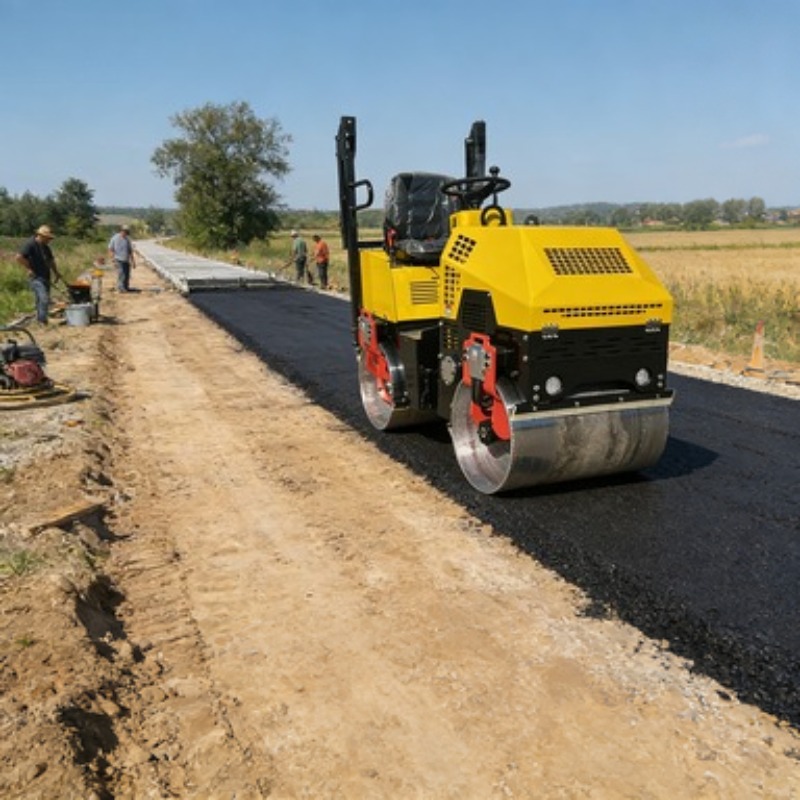 Heavy Equipment For Construction - Alat Pemadat Tanah Aspal Bergetar Tipe
