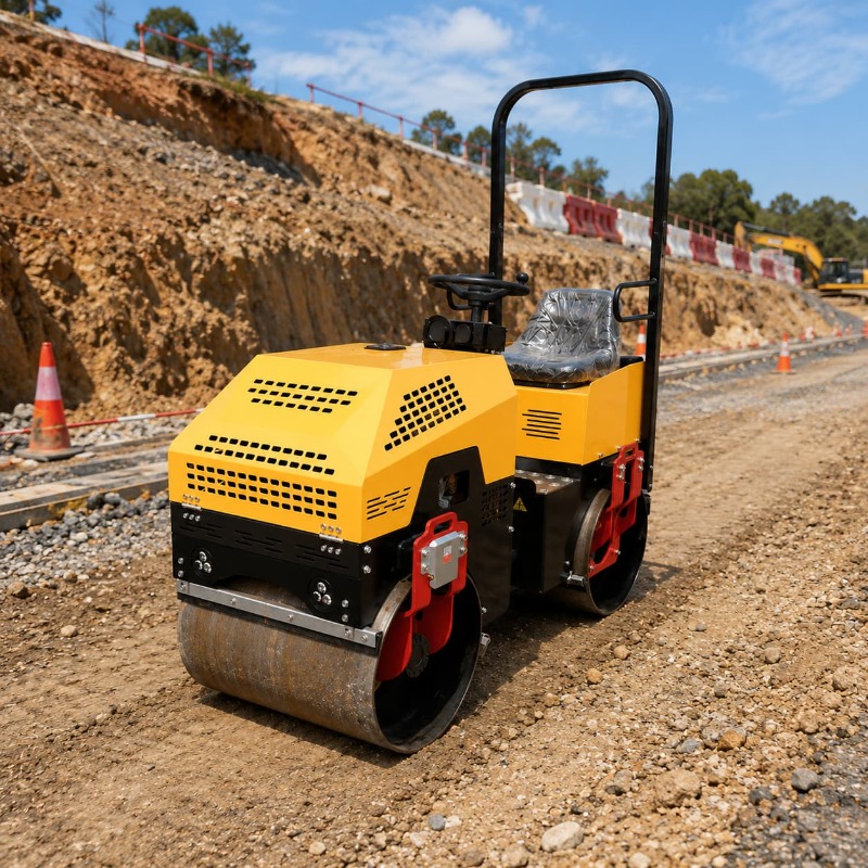 Mesin Pemadat Jalan Getar Drum - Heavy Equipment For Construction ulasan dan harga