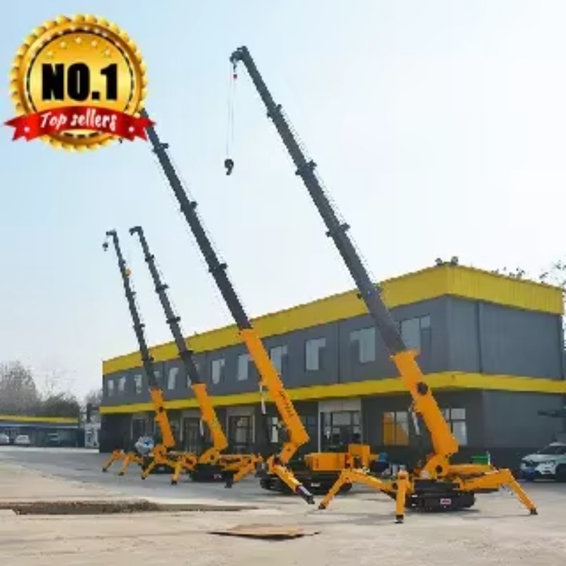 Crane Hidrolik 8T Tipe Spider, - Heavy Equipment Lift ulasan dan harga